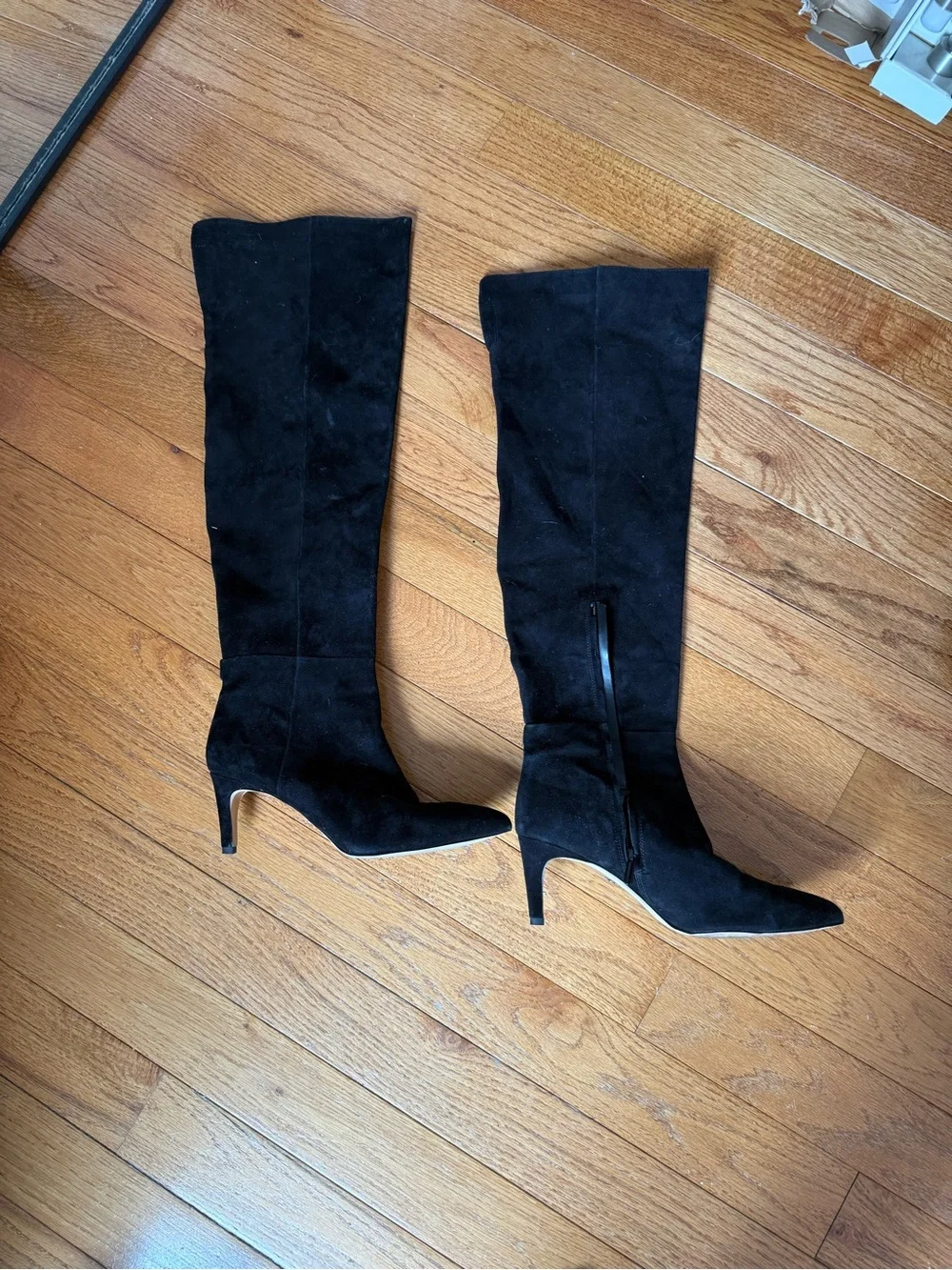 Sam Edelman Black Over-the-Knee Suede Stiletto Boots